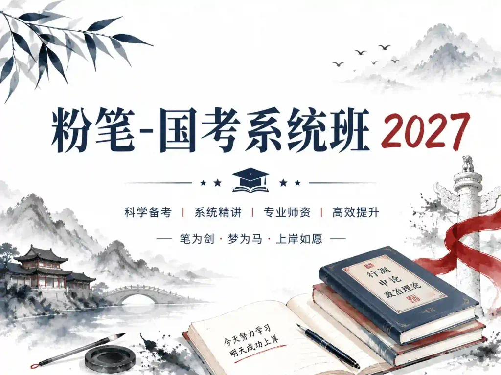 2027粉笔国考系统班