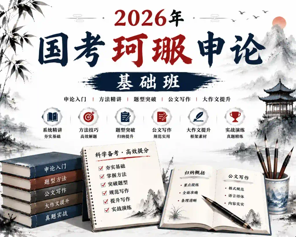 2026年国考珂佩申论基础班