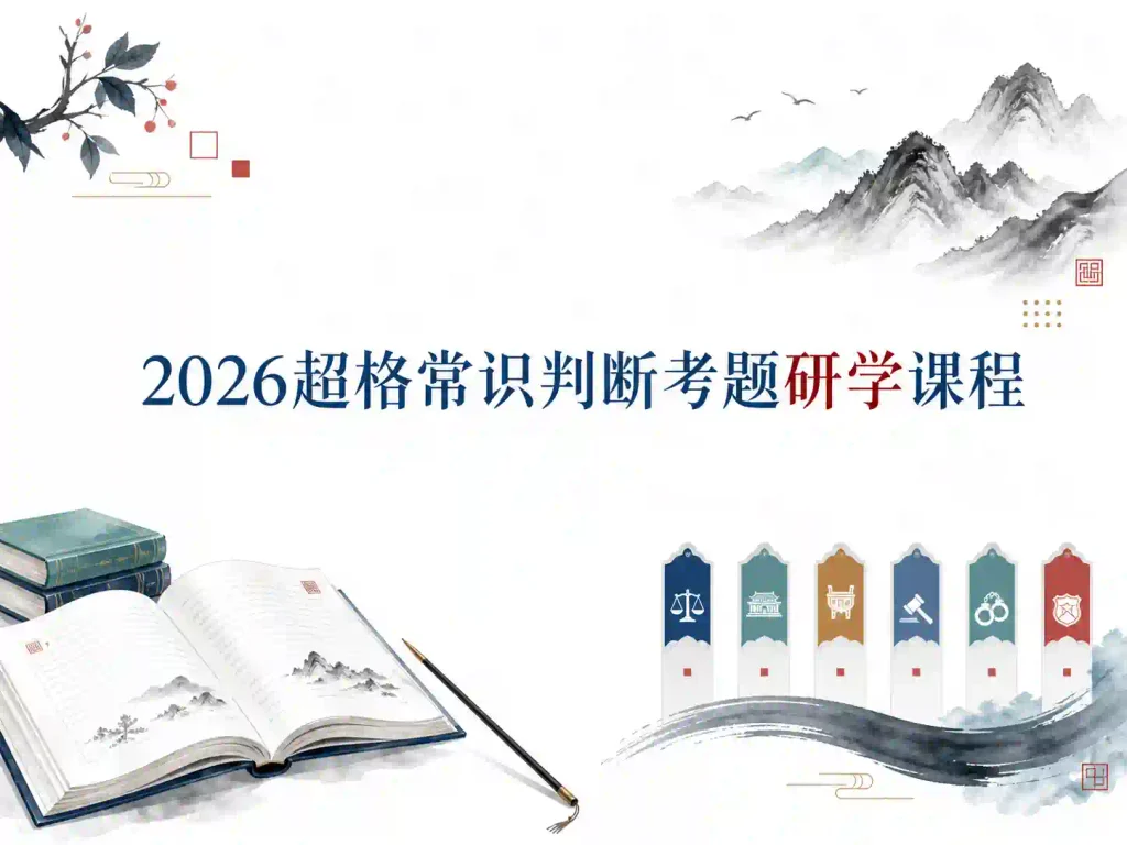 2026超格常识判断考题研学课程