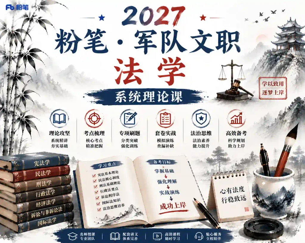 粉笔-军队文职【法学】 2027