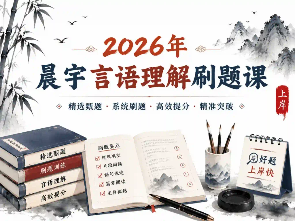 2026年晨宇言语理解刷题课