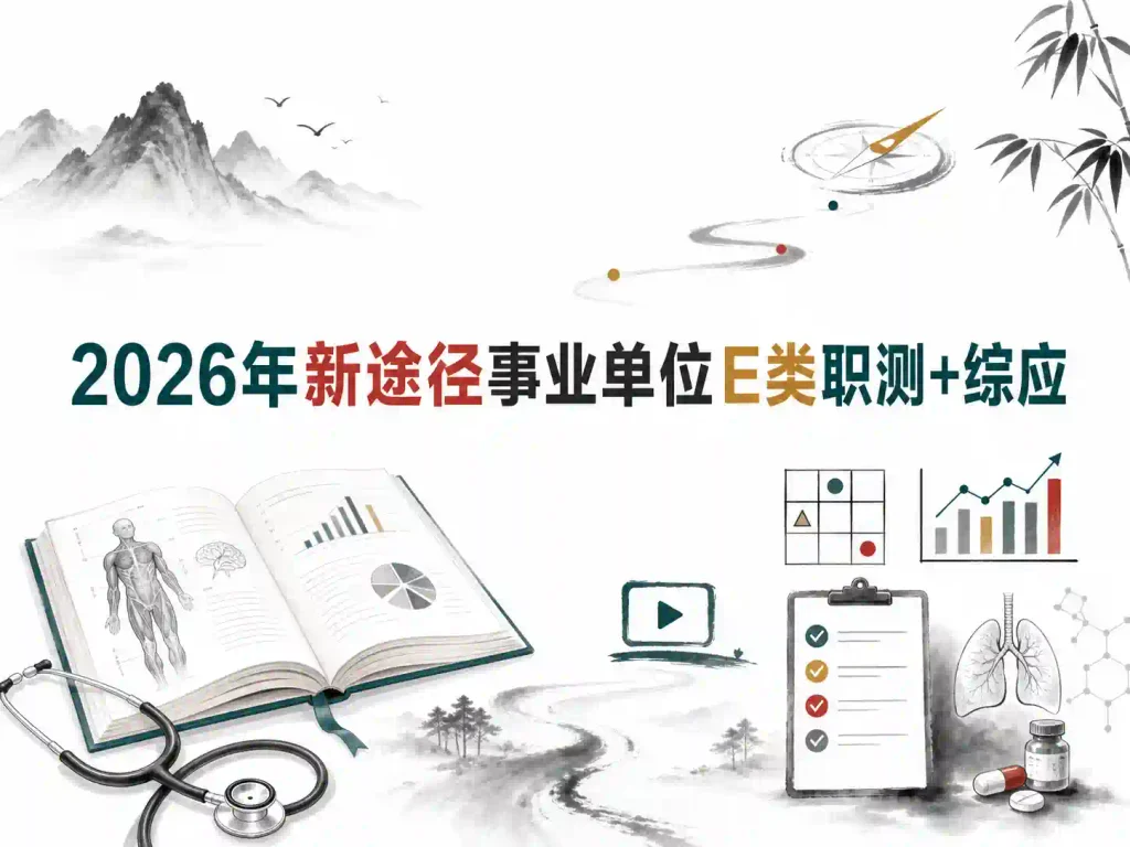 2026年新途径事业单位E类职测+综应