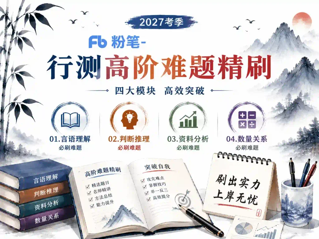 2027粉笔行测高阶难题精刷