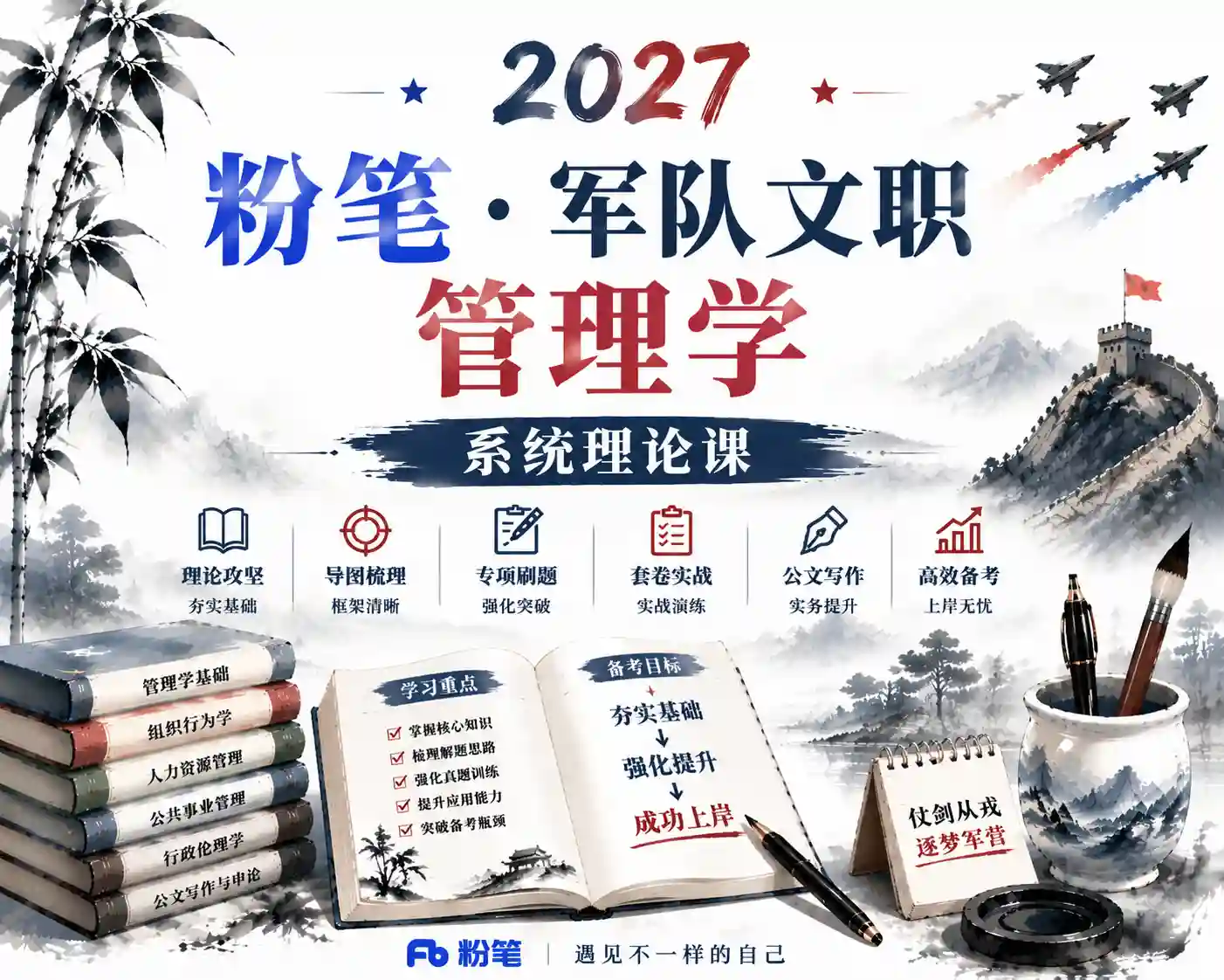 粉笔-军队文职【管理学】 2027