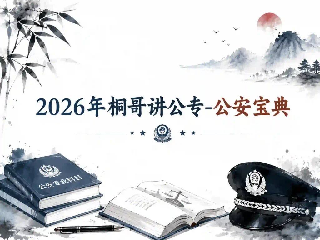 2026年桐哥讲公专-公安宝典【第一阶段】