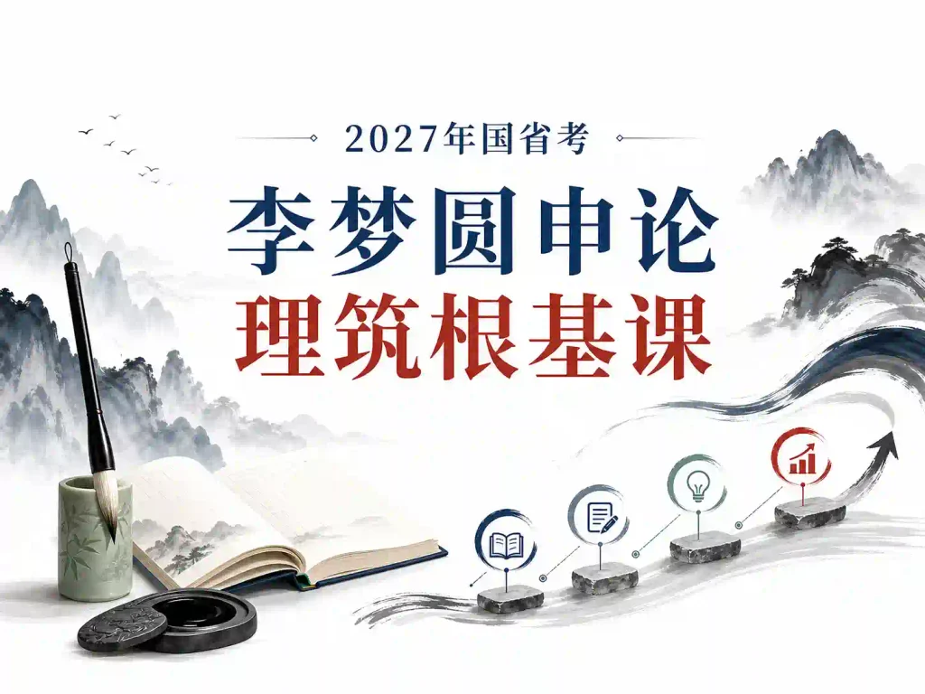 2027年国省考李梦圆申论理筑根基课