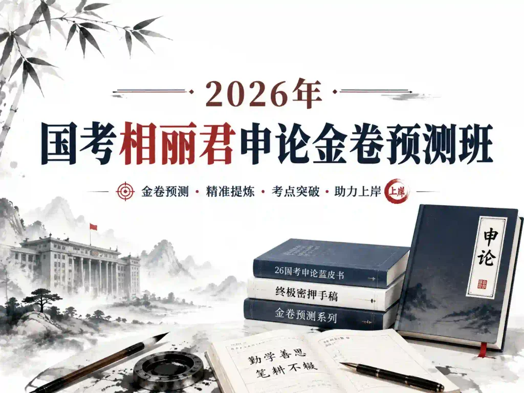 2026年国考相丽君申论金卷预测班