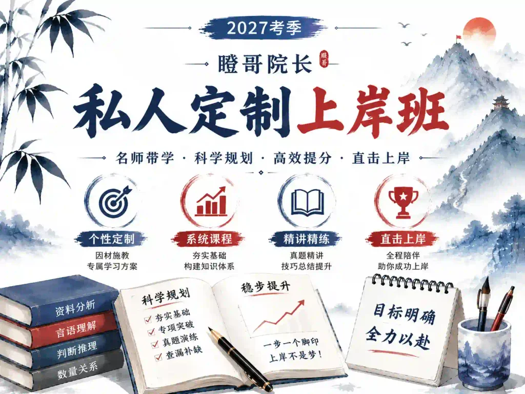 2027瞪哥院长私人定制上岸班