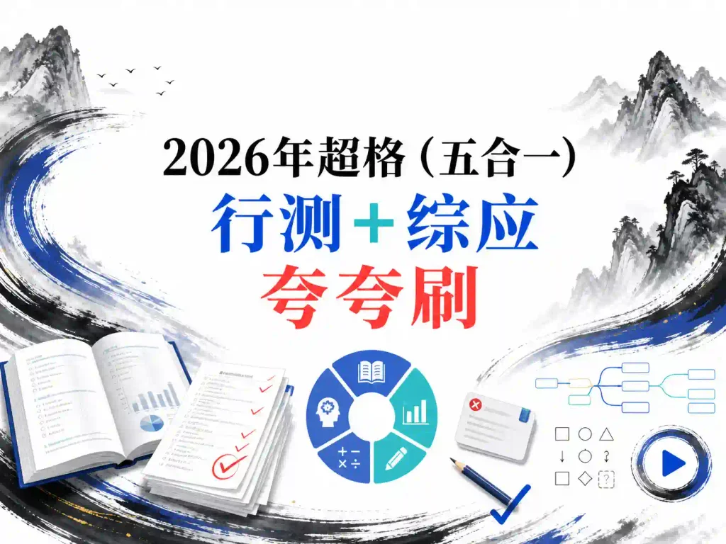 2026年超格（五合一）行测+综应夸夸刷