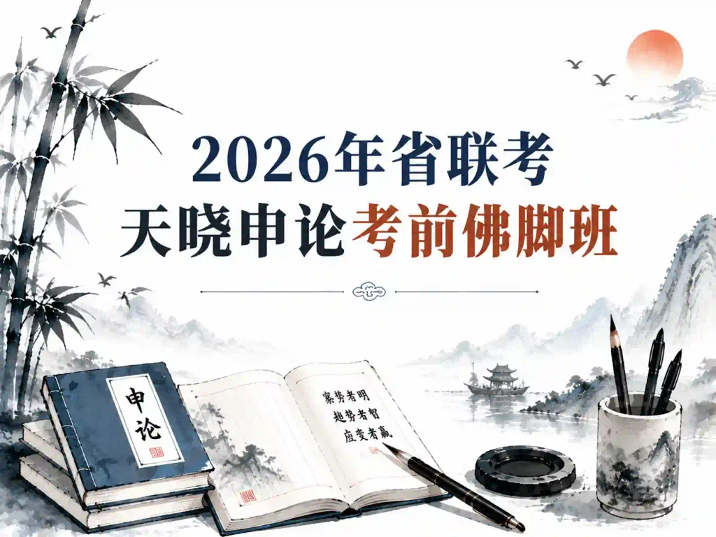 2026年省联考天晓申论考前佛脚班