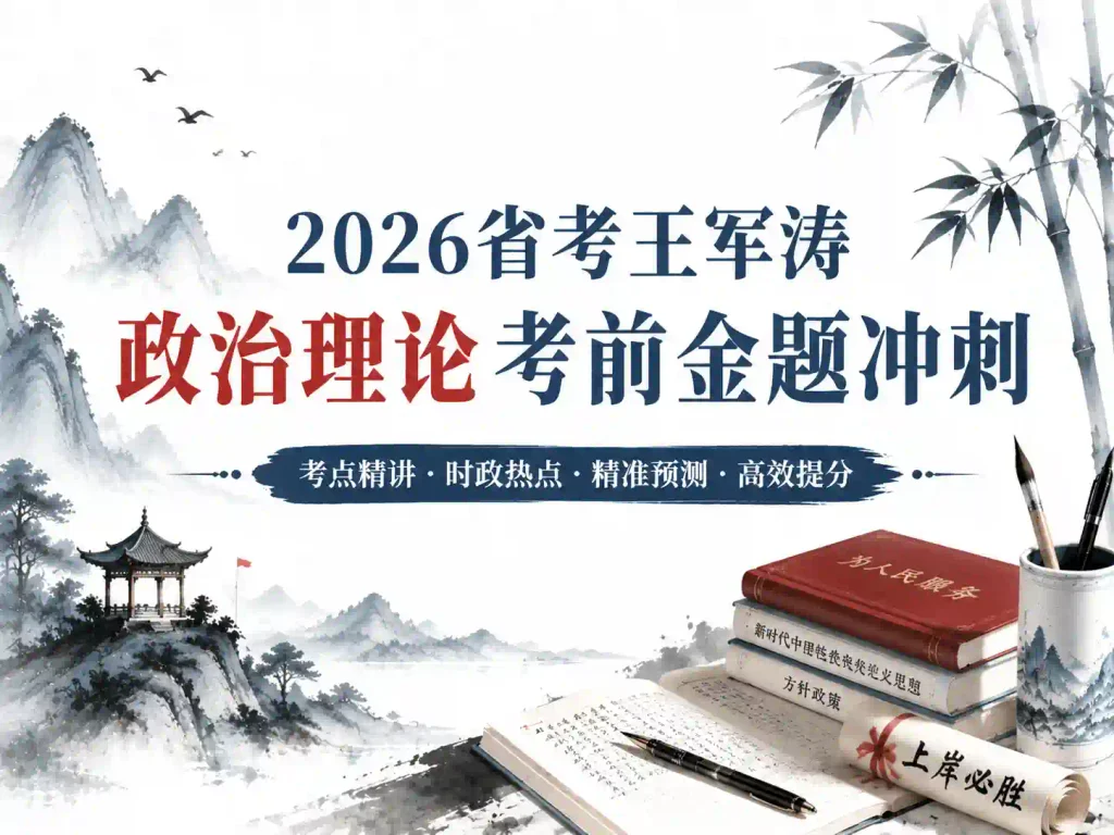 2026省考王军涛政治理论考前金题冲刺