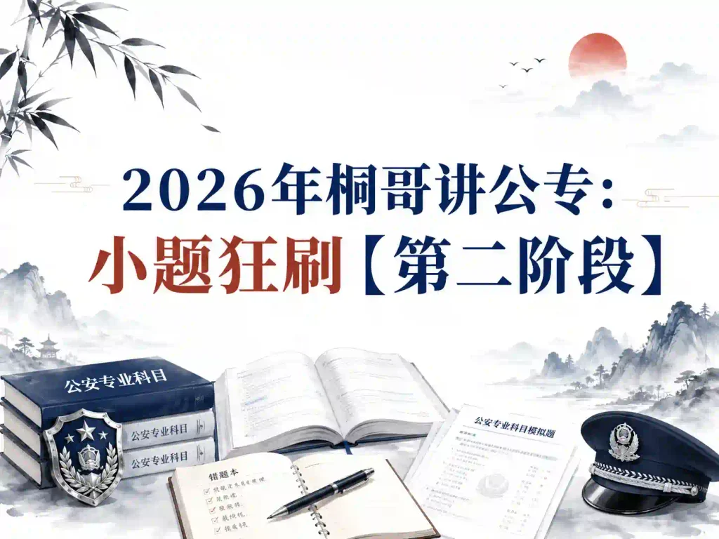 2026年桐哥讲公专：小题狂刷【第二阶段】