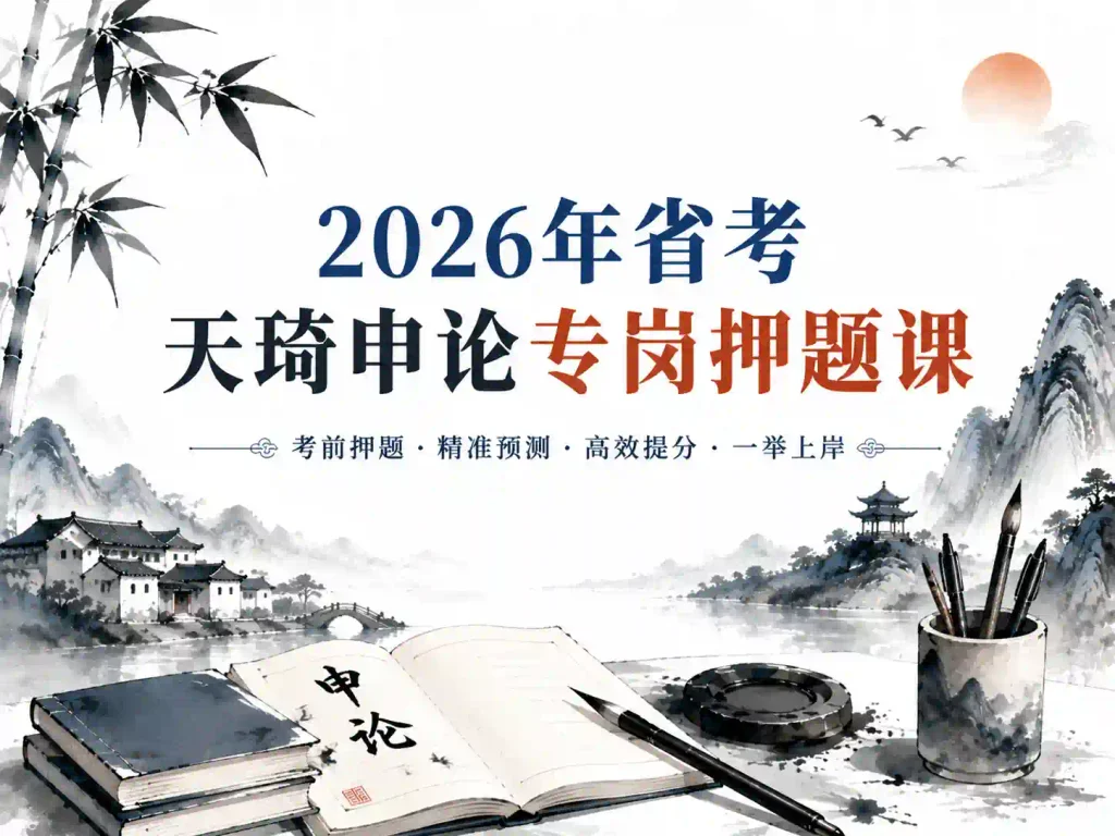 2026年省考天琦申论专岗押题课