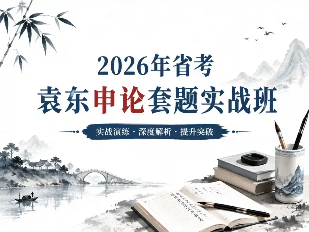 2026年省考袁东申论套题实战班