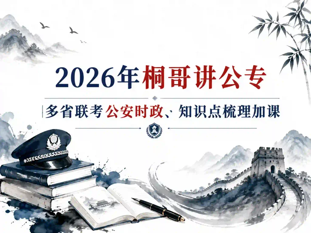 2026年桐哥讲公专多省联考公安时政知识点梳理加课