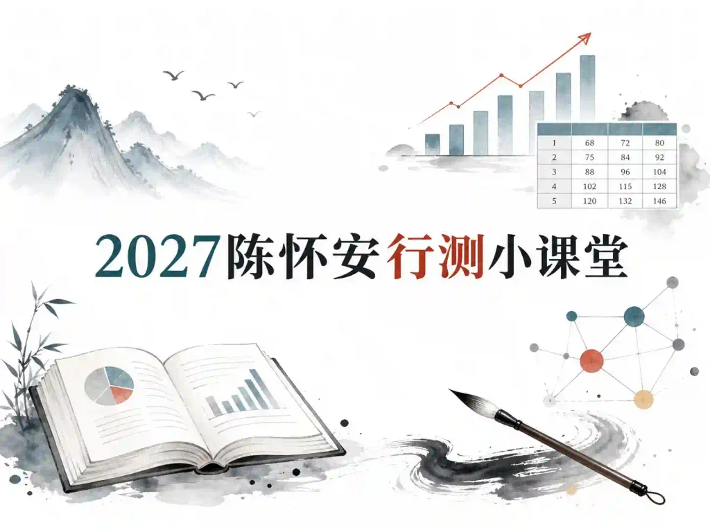 2027陈怀安行测小课堂