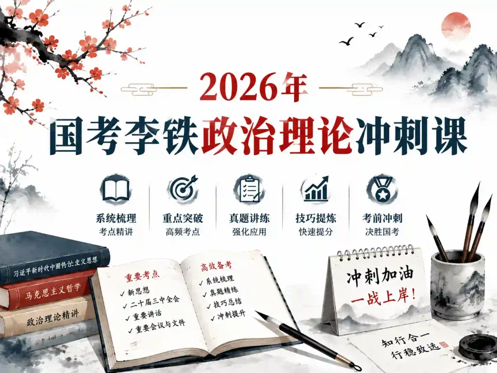 2026年国考李铁政治理论冲刺课