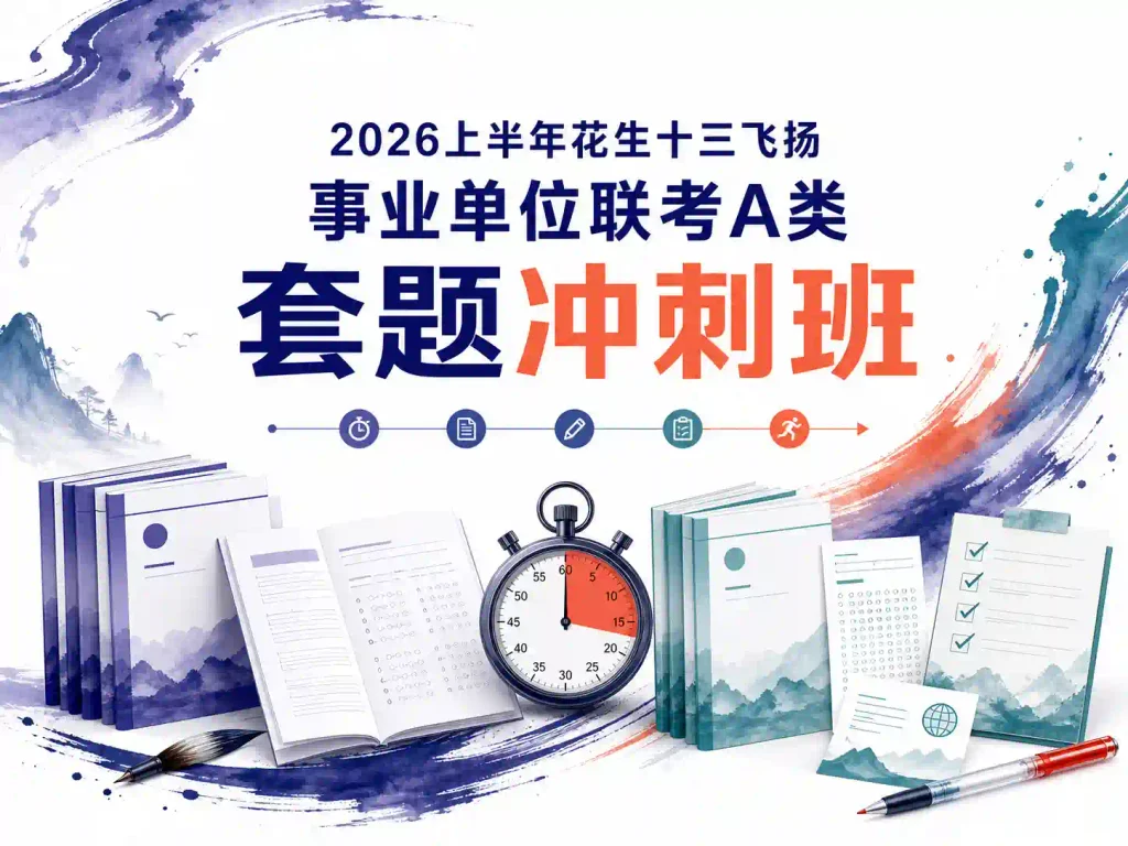 2026上半年花生十三飞扬事业单位联考A类套题冲刺班