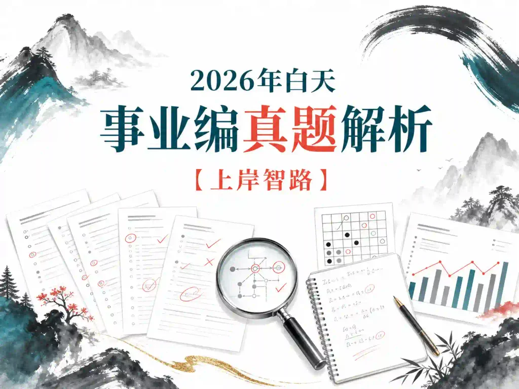 2026年白天事业编真题解析【上岸智路】