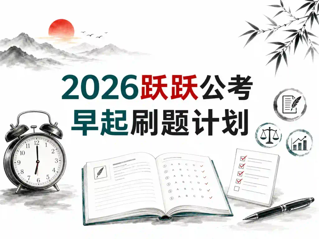 2026跃跃公考早起刷题计划