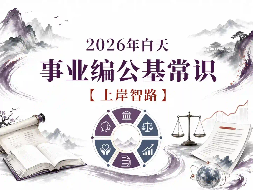2026年白天事业编公基常识【上岸智路】