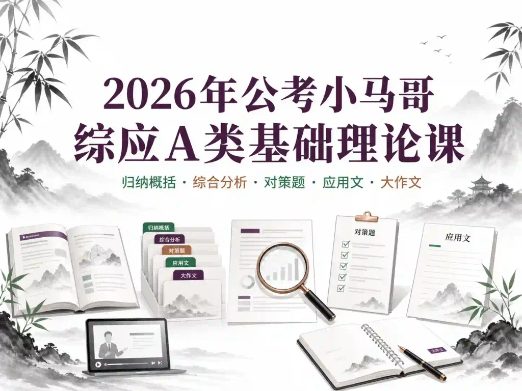 2026年公考小马哥综应A类基础理论课
