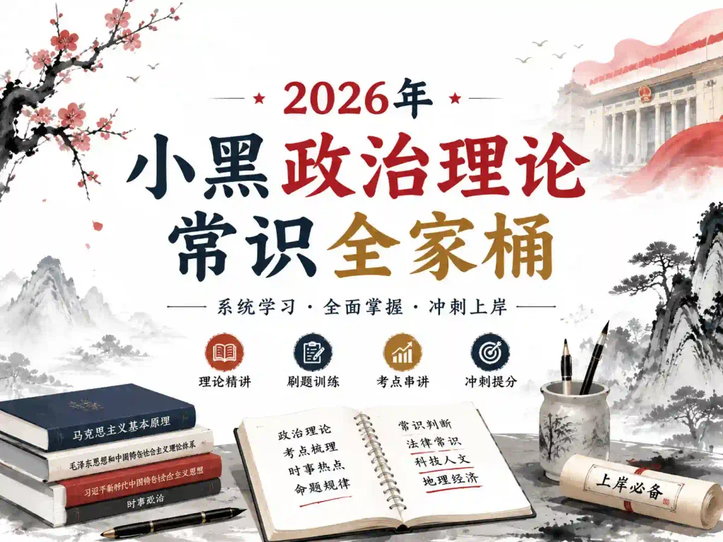 2026年小黑政治理论常识全家桶