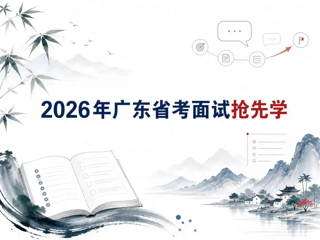 2026年广东省考面试抢先学【跃跃】