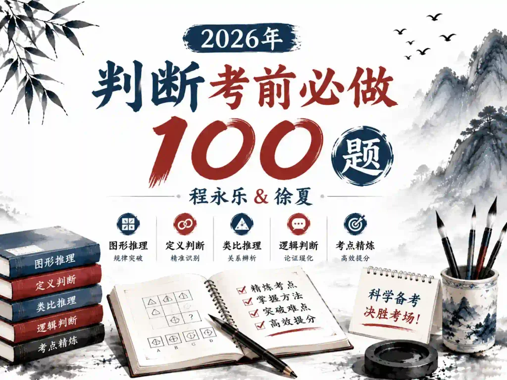 2026年粉笔判断考前必做100题【程永乐&徐夏】