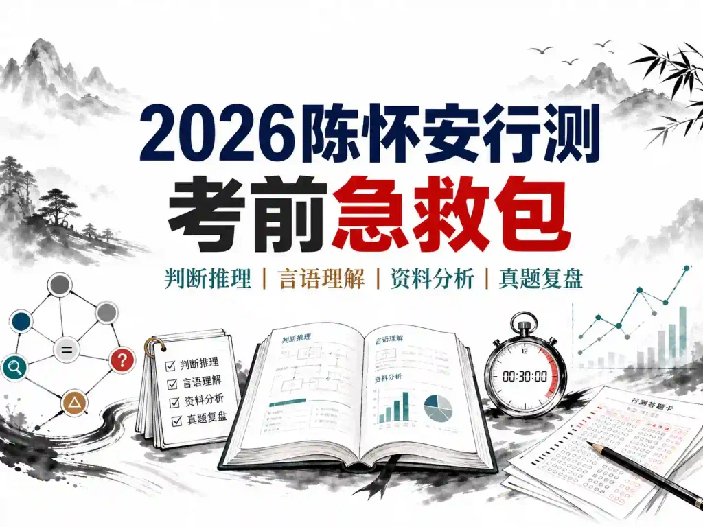 2026陈怀安行测考前急救包