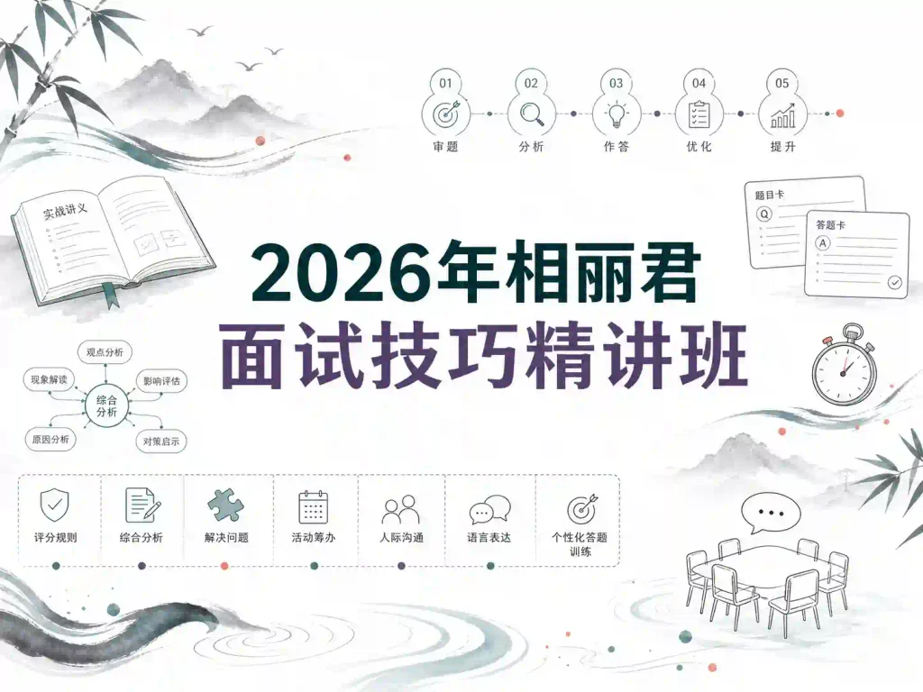 2026年相丽君面试技巧精讲班