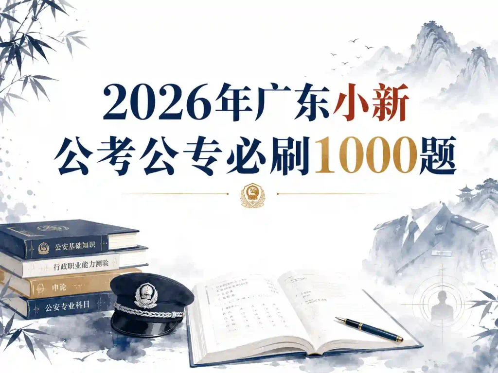 2026年广东小新公考公专必刷1000题