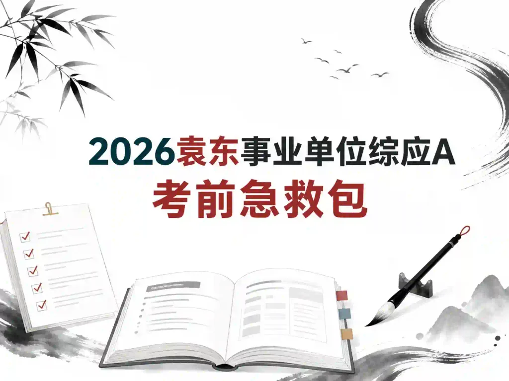 2026袁东事业单位综应A考前急救包