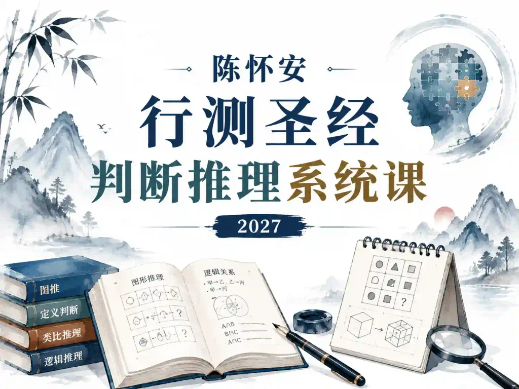 2027陈怀安行测圣经-判断推理