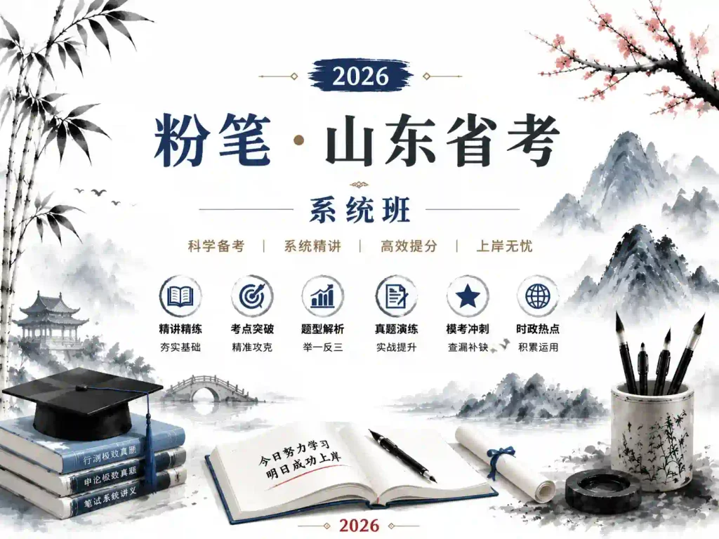 粉笔-山东省考系统班 2026
