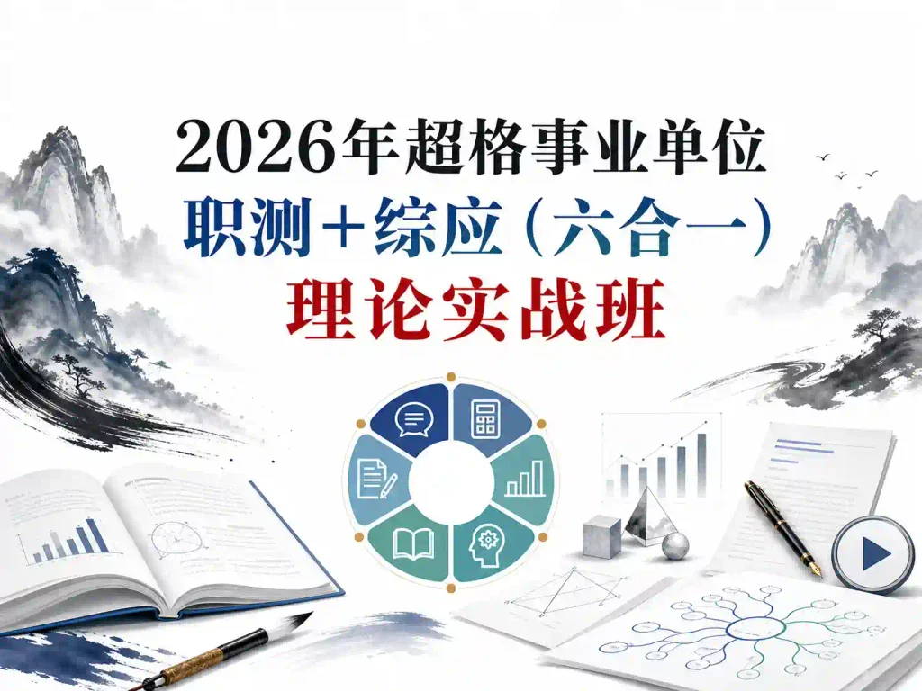 2026年超格职测+综应（六合一）理论实战班