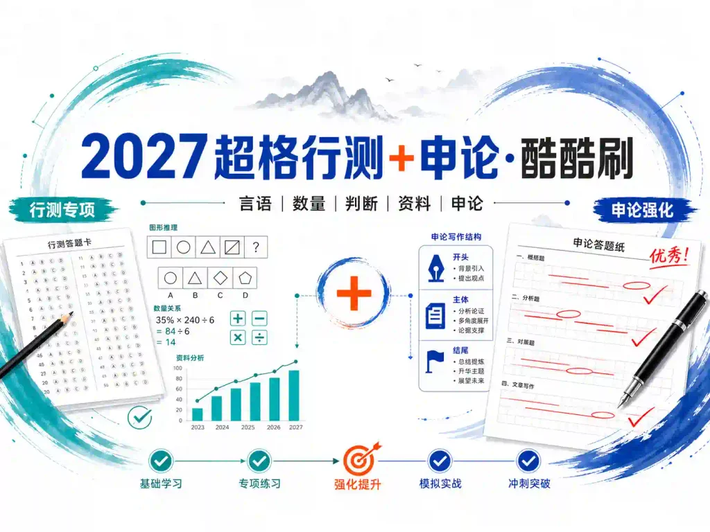 2027超格行测+申论酷酷刷