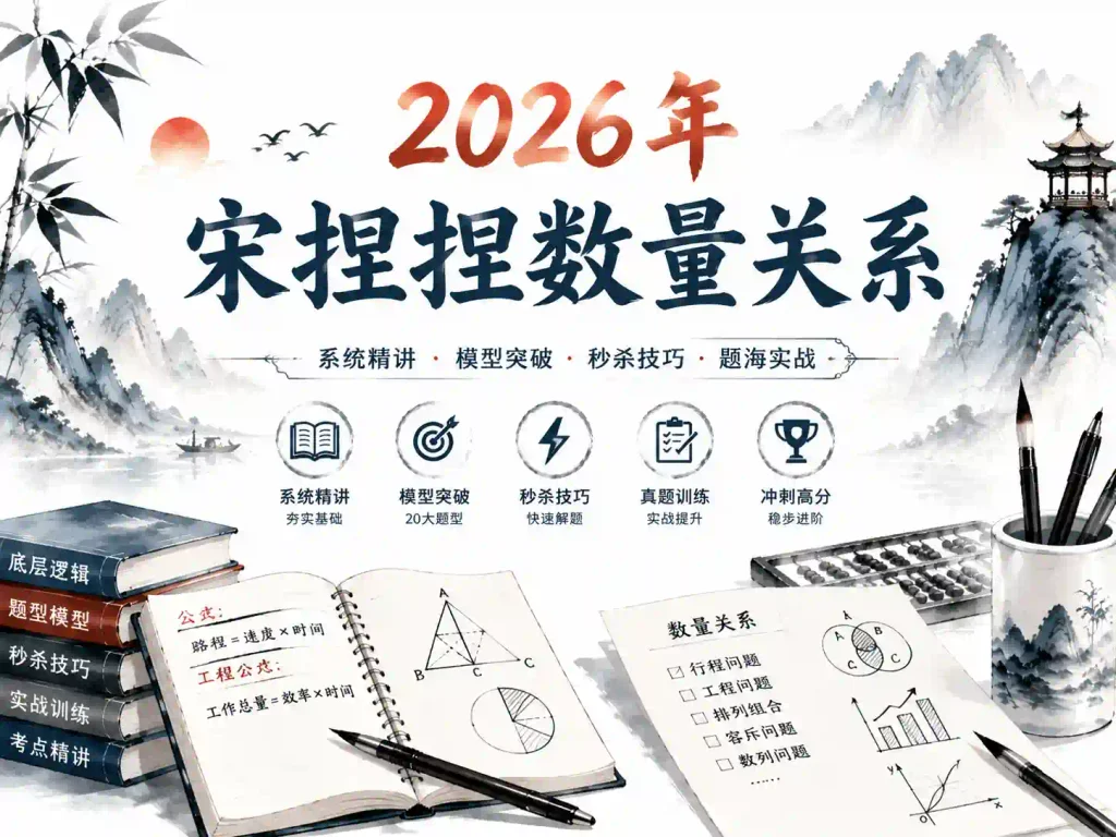 2026年宋捏捏数量关系一本通