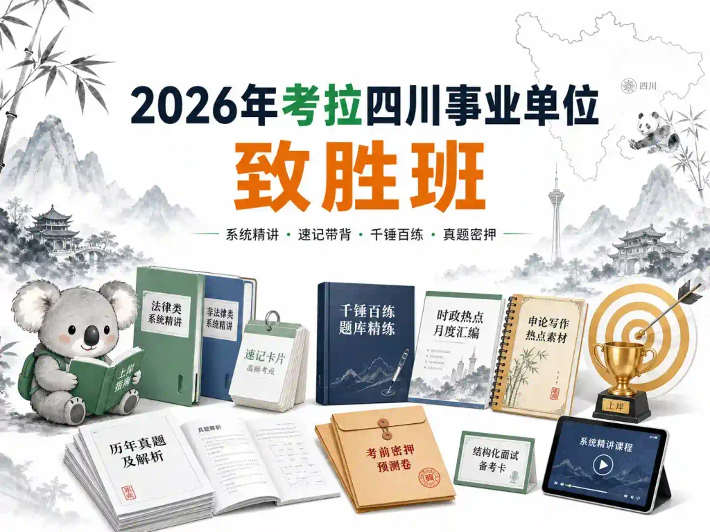 2026年考拉四川事业单位致胜班