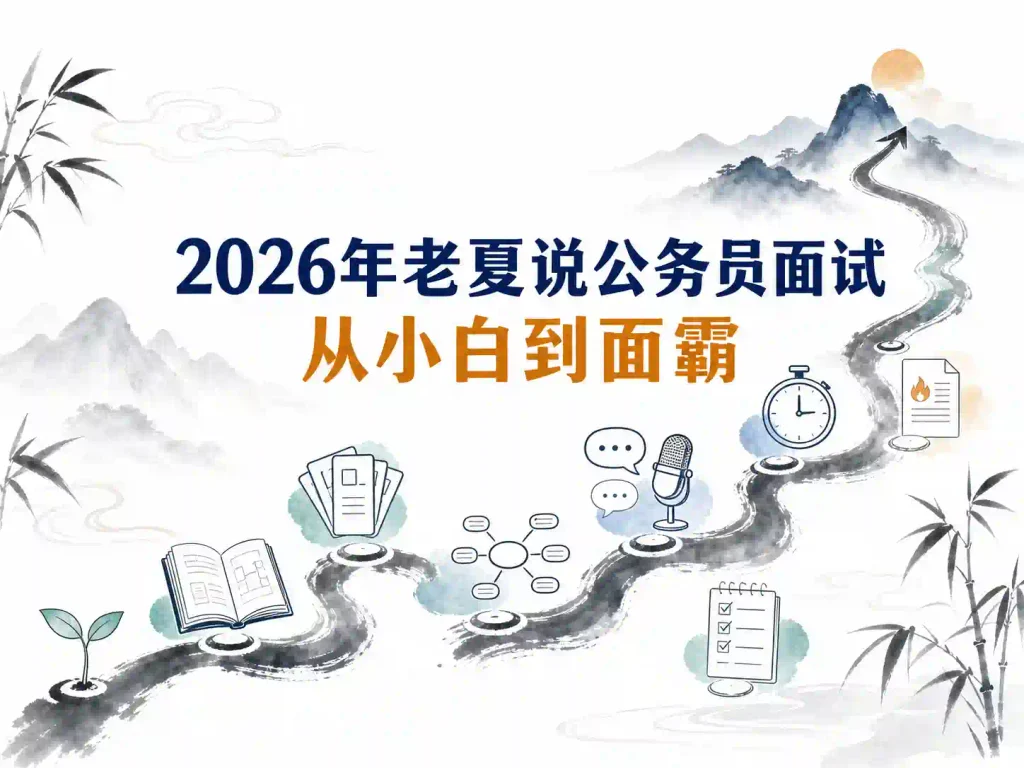 2026年老夏说公务员面试：从小白到面霸