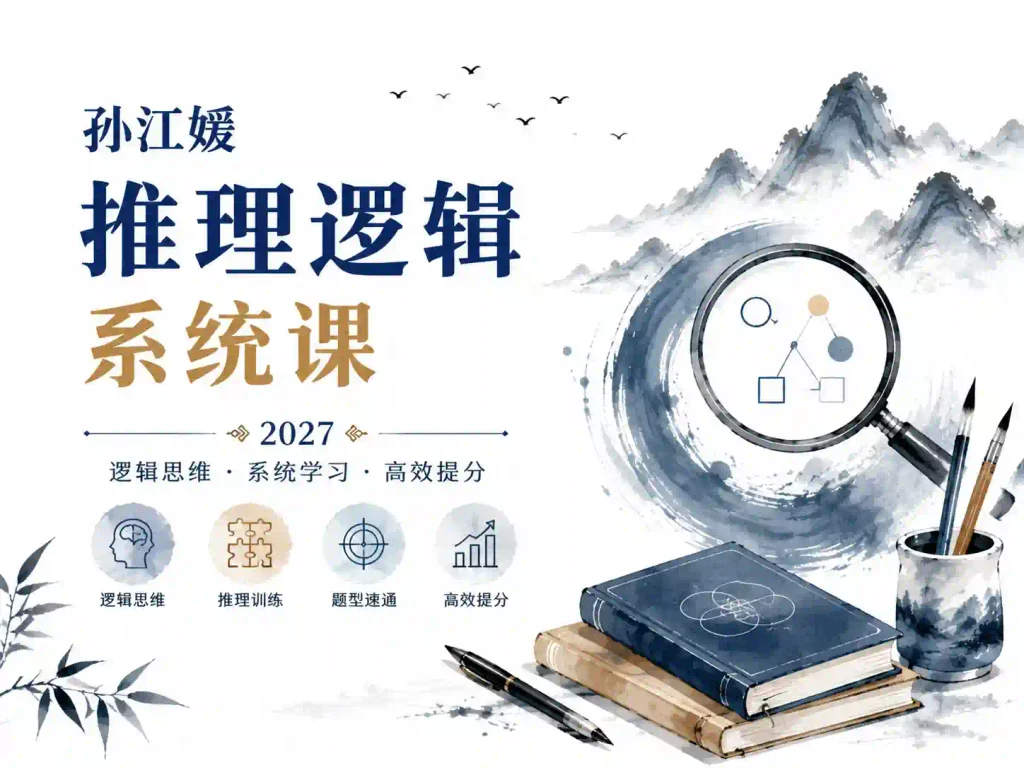 2027年公考孙江媛推理逻辑系统课