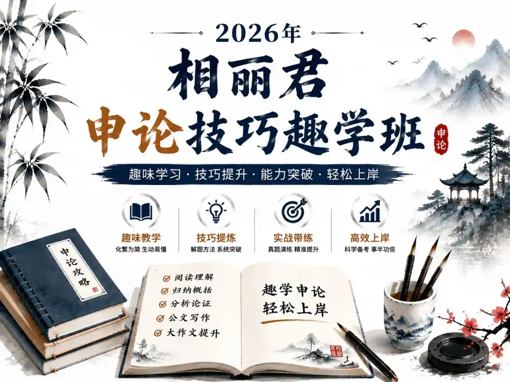 2026相丽君申论技巧趣学班