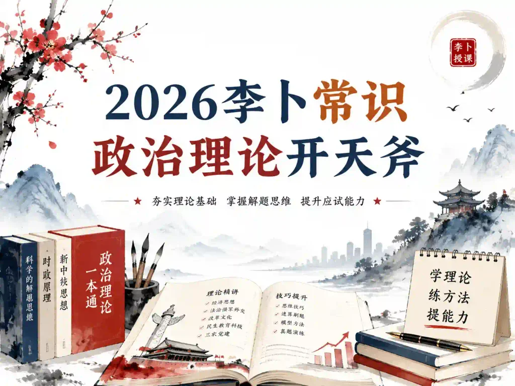 2026李卜常识政治理论开天斧