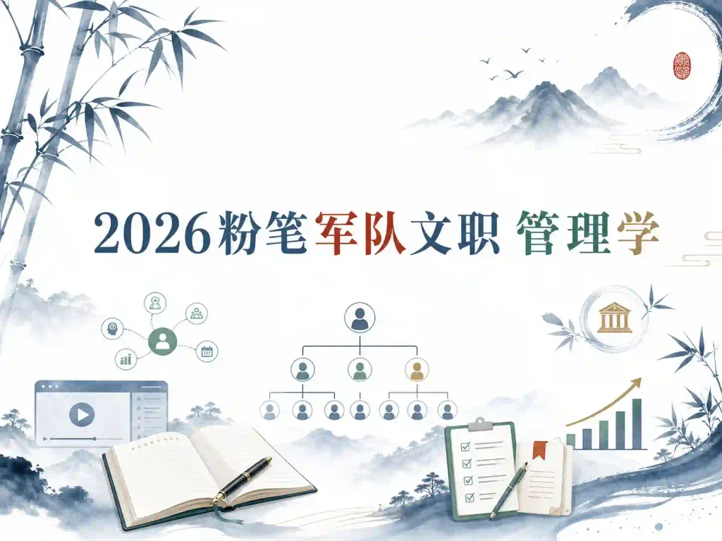 2026年粉笔军队文职【管理学】