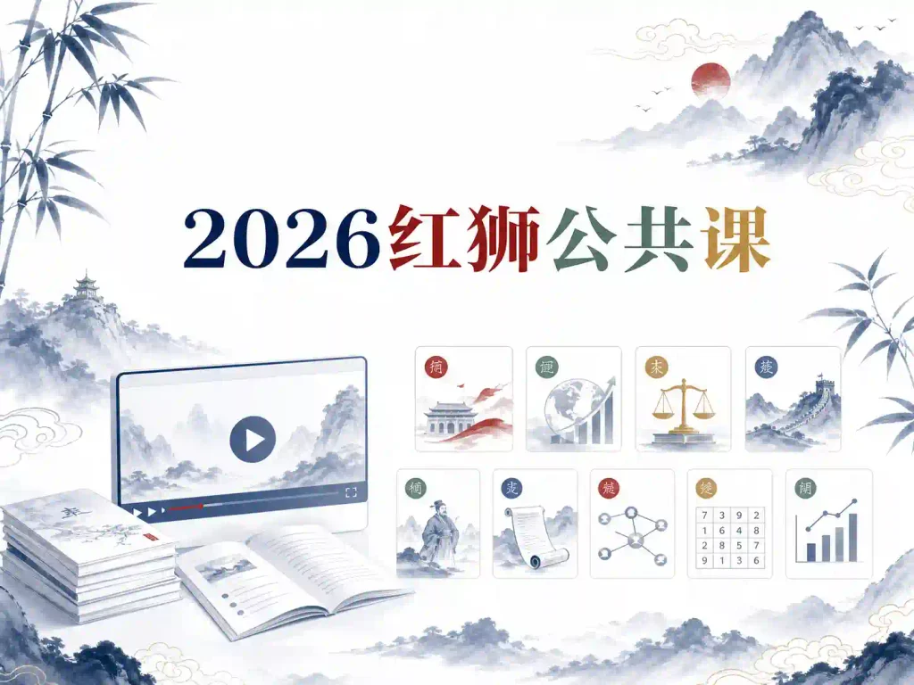 2026红狮公共课【视频+讲义】