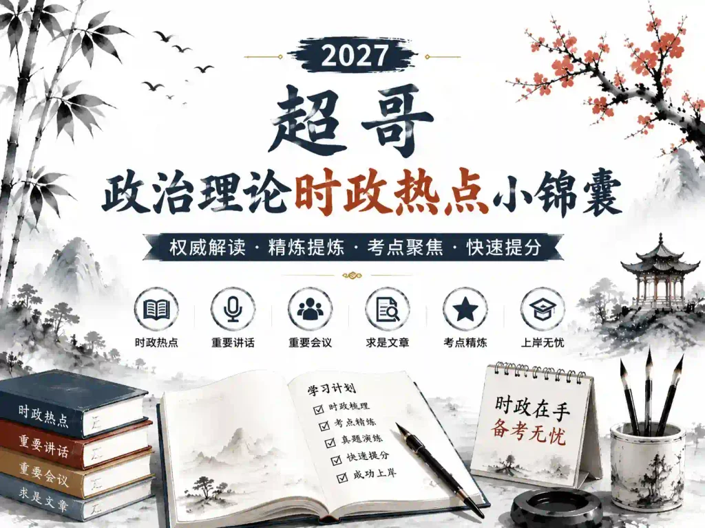 2027超哥政治理论时政热点小锦囊