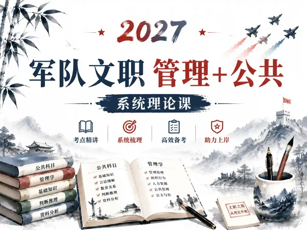 华图-军队文职管理+公共 2027