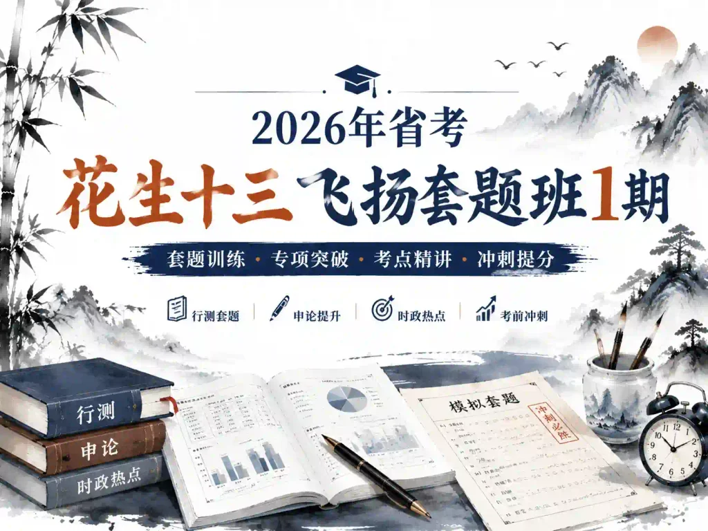2026年省考花生十三飞扬套题班1期
