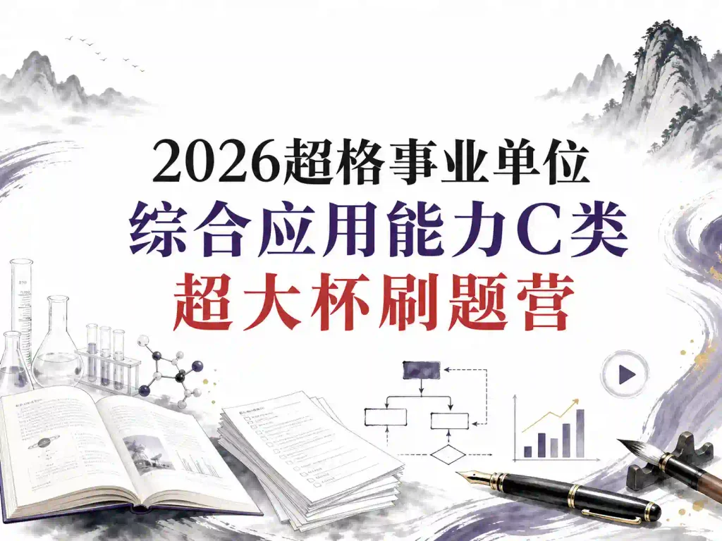 2026超格事业单位综合应用能力C类超大杯刷题营