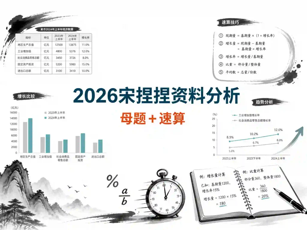 2026宋捏捏资料母题+速算